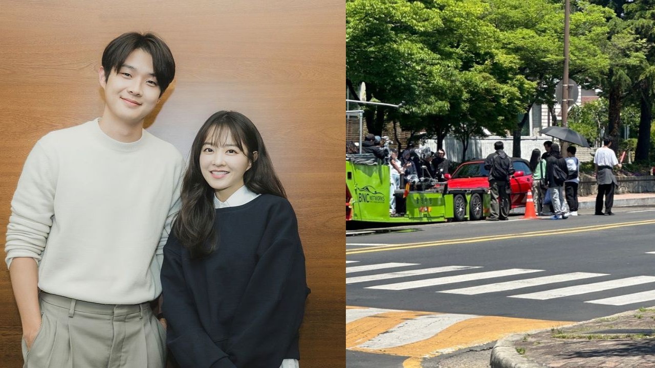 Park Bo Young y Choi Woo Shik fueron vistos filmando Melo Movie en un día soleado; FOTOS